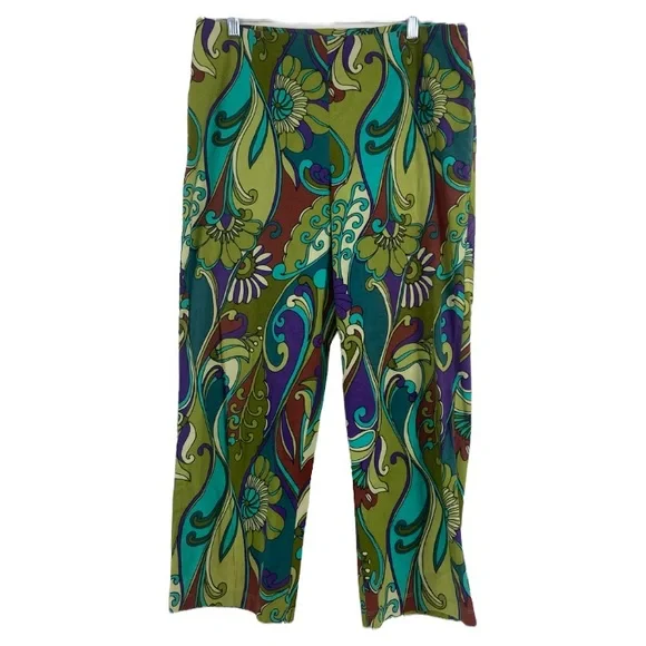 Pantalon Court Paisley Noir Harold's - Taille 2 - Occasion Très Bon État